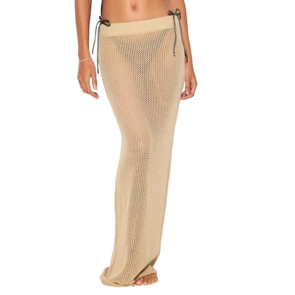 SPIRITUAL GANGSTER Carmen Crochet Skirt Coverup Knit in Palo Santo - XS - NWT